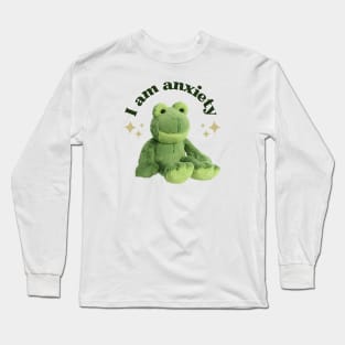 I am anxiety (dark text version) Long Sleeve T-Shirt